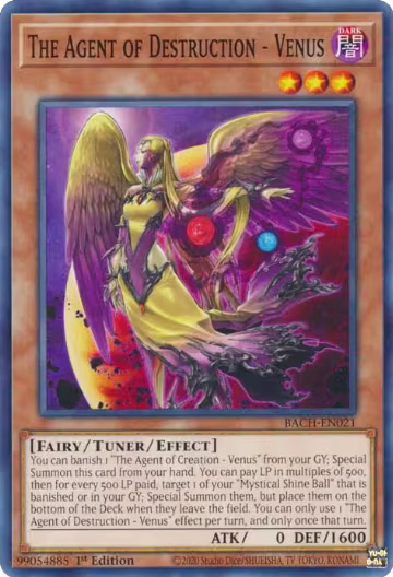 The Agent of Destruction - Venus (BACH-EN021), Battle of Chaos — Yu-Gi-Oh! card price
