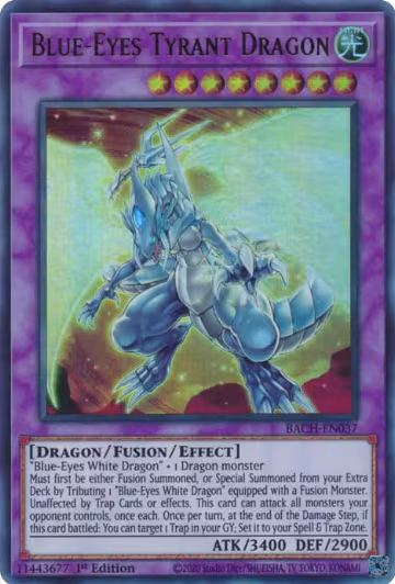Blue-Eyes Tyrant Dragon (BACH-EN037), Battle of Chaos — Yu-Gi-Oh! card price
