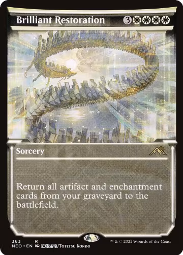 Brilliant Restoration (Showcase) (363), Kamigawa: Neon Dynasty — Magic card price
