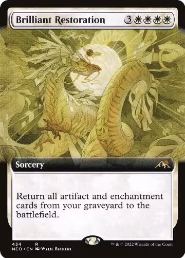 Brilliant Restoration (Extended Art) (434), Kamigawa: Neon Dynasty — Magic card price