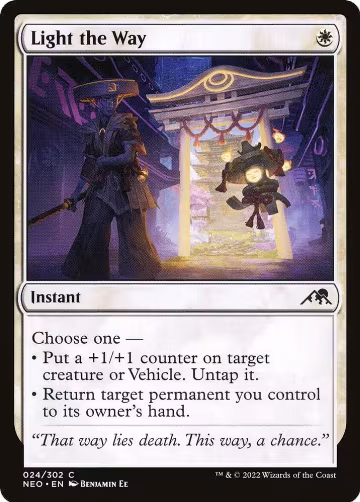 Light the Way (24), Kamigawa: Neon Dynasty — Magic card price