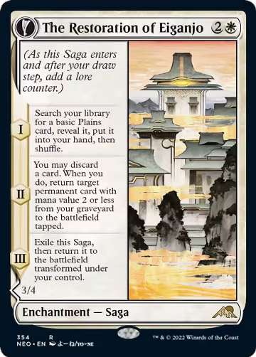 The Restoration of Eiganjo (Showcase) (354), Kamigawa: Neon Dynasty — Magic card price