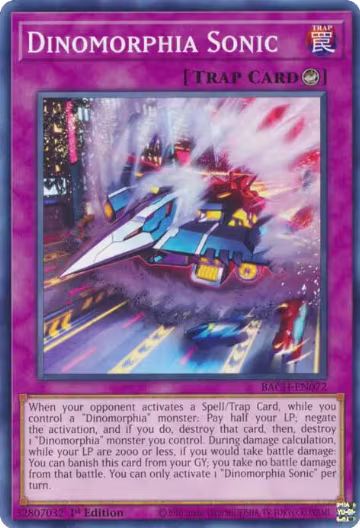 Dinomorphia Sonic (BACH-EN072), Battle of Chaos — Yu-Gi-Oh! card price