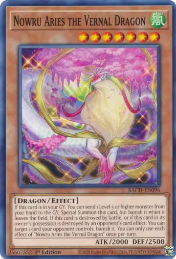 Nowru Aries the Vernal Dragon (BACH-EN096), Battle of Chaos — Yu-Gi-Oh! card price
