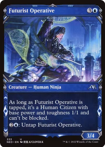 Futurist Operative (Showcase) (333), Kamigawa: Neon Dynasty — Magic card price