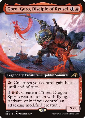 Goro-Goro, Disciple of Ryusei (Extended Art) (466), Kamigawa: Neon Dynasty — Magic card price