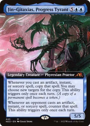 Jin-Gitaxias, Progress Tyrant (Extended Art) (445), Kamigawa: Neon Dynasty — Magic card price