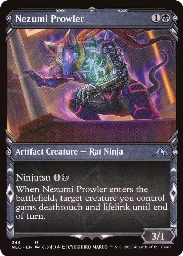 Nezumi Prowler (Showcase) (344), Kamigawa: Neon Dynasty — Magic card price