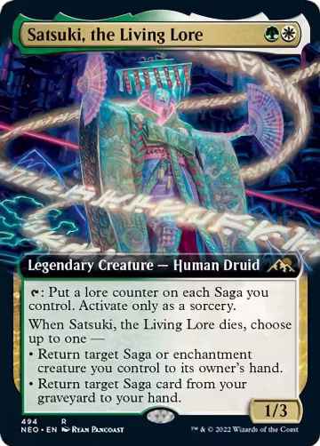 Satsuki, the Living Lore (Extended Art) (494), Kamigawa: Neon Dynasty — Magic card price