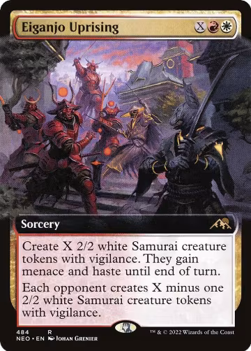 Eiganjo Uprising (Extended Art) (484), Kamigawa: Neon Dynasty — Magic card price