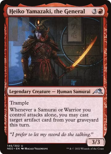 Heiko Yamazaki, the General (146), Kamigawa: Neon Dynasty — Magic card price