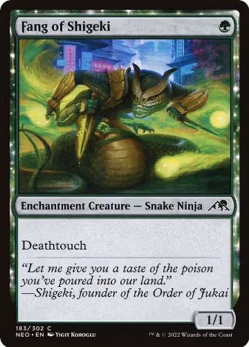 Fang of Shigeki (183), Kamigawa: Neon Dynasty — Magic card price