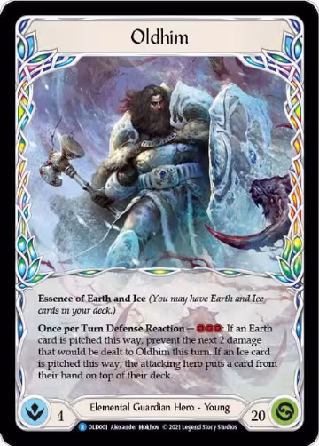 Oldhim (OLD001), Blitz Deck: Tales of Aria - Oldhim — Flesh & Blood card price