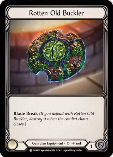 Rotten Old Buckler (OLD003), Blitz Deck: Tales of Aria - Oldhim — Flesh & Blood card price