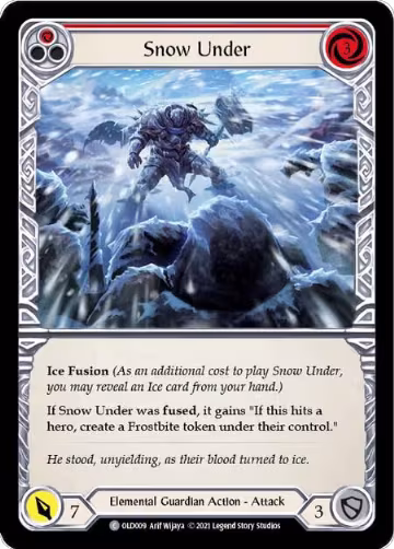 Snow Under (Red) (OLD009), Blitz Deck: Tales of Aria - Oldhim — Flesh & Blood card price