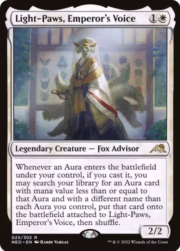 Light-Paws, Emperor's Voice (25), Kamigawa: Neon Dynasty — Magic card price