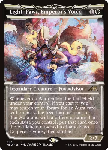 Light-Paws, Emperor's Voice (Showcase) (367), Kamigawa: Neon Dynasty — Magic card price