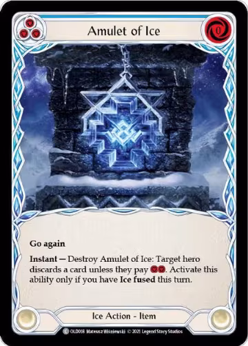Amulet of Ice (OLD018), Blitz Deck: Tales of Aria - Oldhim — Flesh & Blood card price