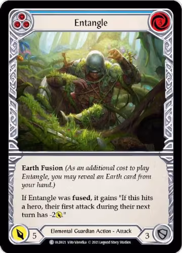 Entangle (Blue) (OLD021), Blitz Deck: Tales of Aria - Oldhim — Flesh & Blood card price