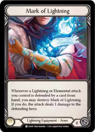 Mark of Lightning (LXI005), Blitz Deck: Tales of Aria - Lexi — Flesh & Blood card price