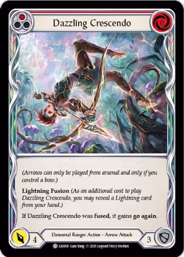 Dazzling Crescendo (Red) (LXI008), Blitz Deck: Tales of Aria - Lexi — Flesh & Blood card price