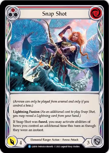 Snap Shot (Red) (LXI010), Blitz Deck: Tales of Aria - Lexi — Flesh & Blood card price