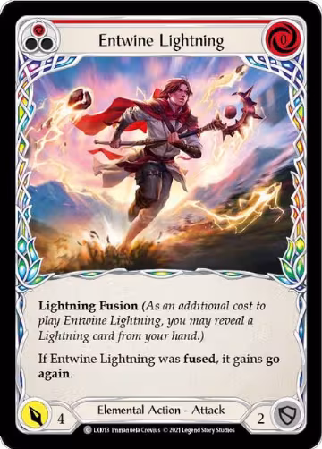 Entwine Lightning (Red) (LXI013), Blitz Deck: Tales of Aria - Lexi — Flesh & Blood card price