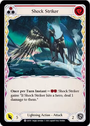 Shock Striker (Red) (LXI015), Blitz Deck: Tales of Aria - Lexi — Flesh & Blood card price