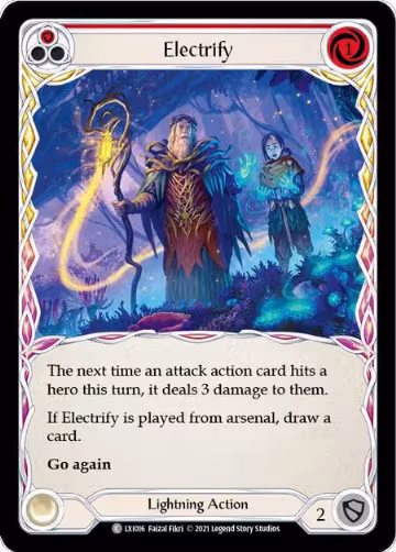 Electrify (Red) (LXI016), Blitz Deck: Tales of Aria - Lexi — Flesh & Blood card price