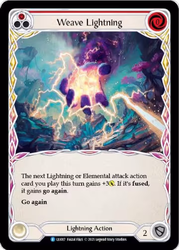 Weave Lightning (Red) (LXI017), Blitz Deck: Tales of Aria - Lexi — Flesh & Blood card price