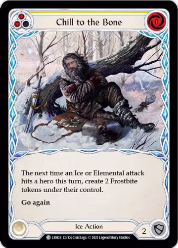 Chill to the Bone (Yellow) (LXI024), Blitz Deck: Tales of Aria - Lexi — Flesh & Blood card price