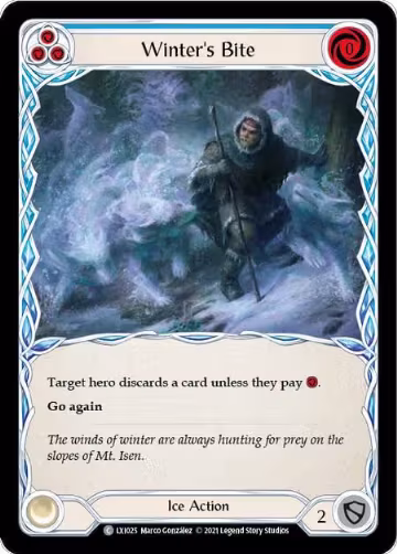 Winter's Bite (Blue) (LXI025), Blitz Deck: Tales of Aria - Lexi — Flesh & Blood card price
