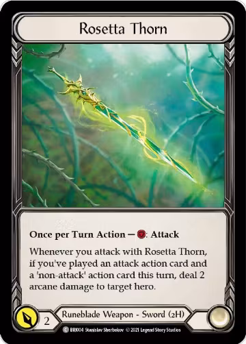Rosetta Thorn (BRI004), Blitz Deck: Tales of Aria - Briar — Flesh & Blood card price