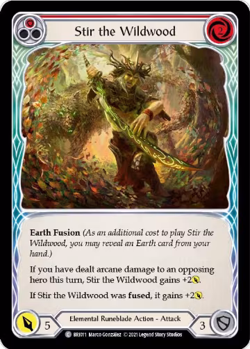 Stir the Wildwood (Red) (BRI011), Blitz Deck: Tales of Aria - Briar — Flesh & Blood card price