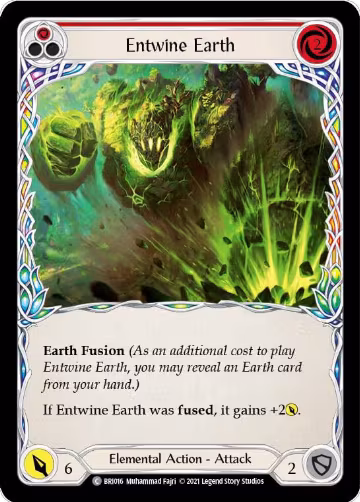 Entwine Earth (Red) (BRI016), Blitz Deck: Tales of Aria - Briar — Flesh & Blood card price