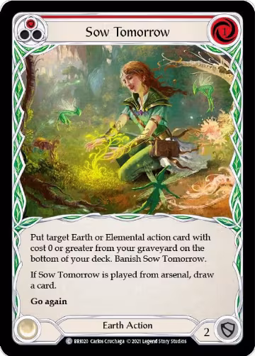 Sow Tomorrow (Red) (BRI020), Blitz Deck: Tales of Aria - Briar — Flesh & Blood card price