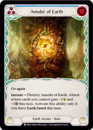 Amulet of Earth (BRI026), Blitz Deck: Tales of Aria - Briar — Flesh & Blood card price