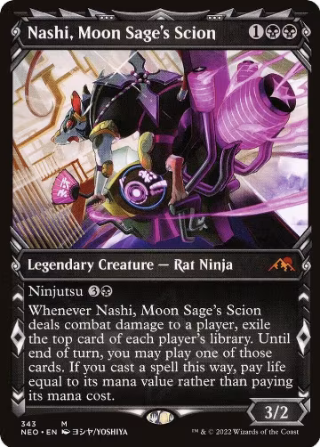 Nashi, Moon Sage's Scion (Showcase) (343), Kamigawa: Neon Dynasty — Magic card price
