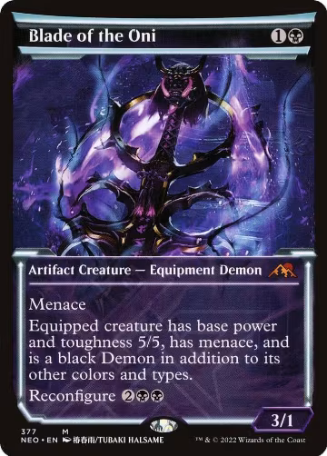 Blade of the Oni (Showcase) (377), Kamigawa: Neon Dynasty — Magic card price