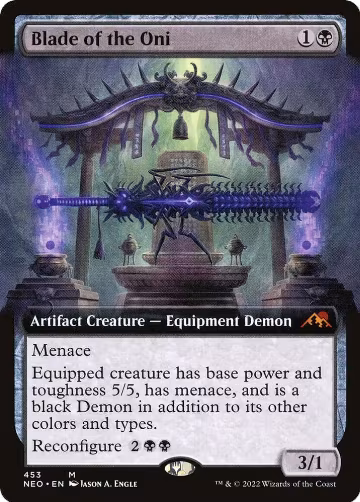 Blade of the Oni (Extended Art) (453), Kamigawa: Neon Dynasty — Magic card price