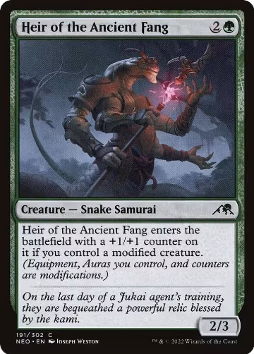Heir of the Ancient Fang (191), Kamigawa: Neon Dynasty — Magic card price