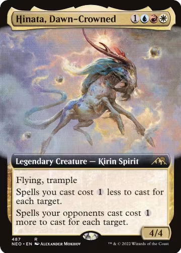 Hinata, Dawn-Crowned (Extended Art) (487), Kamigawa: Neon Dynasty — Magic card price