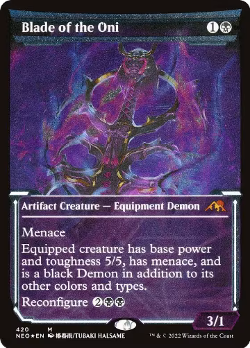 Blade of the Oni (Showcase) (Foil Etched) (420), Kamigawa: Neon Dynasty — Magic card price
