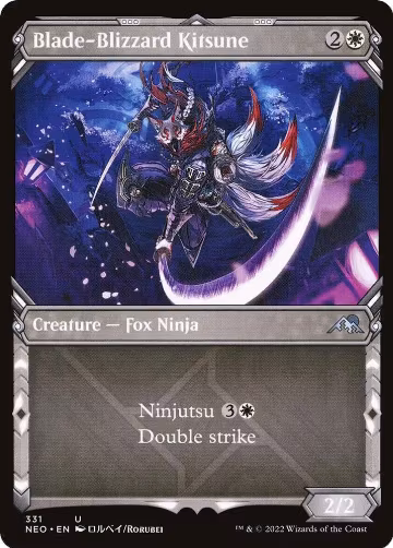 Blade-Blizzard Kitsune (Showcase) (331), Kamigawa: Neon Dynasty — Magic card price