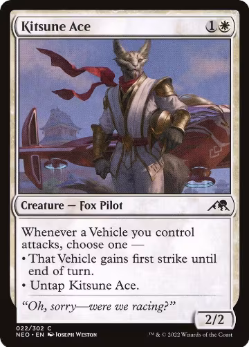 Kitsune Ace (22), Kamigawa: Neon Dynasty — Magic card price