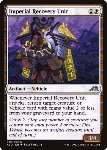 Imperial Recovery Unit (18), Kamigawa: Neon Dynasty — Magic card price