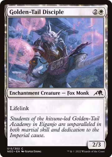 Golden-Tail Disciple (15), Kamigawa: Neon Dynasty — Magic card price