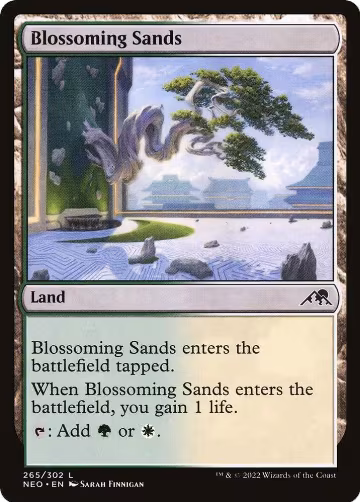 Blossoming Sands (265), Kamigawa: Neon Dynasty — Magic card price