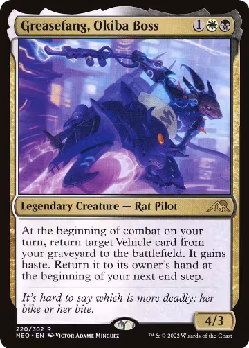 Greasefang, Okiba Boss (220), Kamigawa: Neon Dynasty — Magic card price