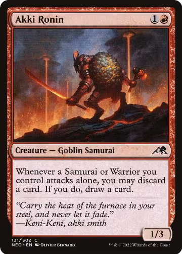 Akki Ronin (131), Kamigawa: Neon Dynasty — Magic card price